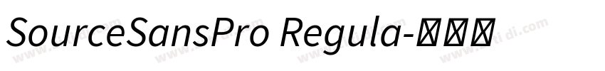 SourceSansPro Regula字体转换